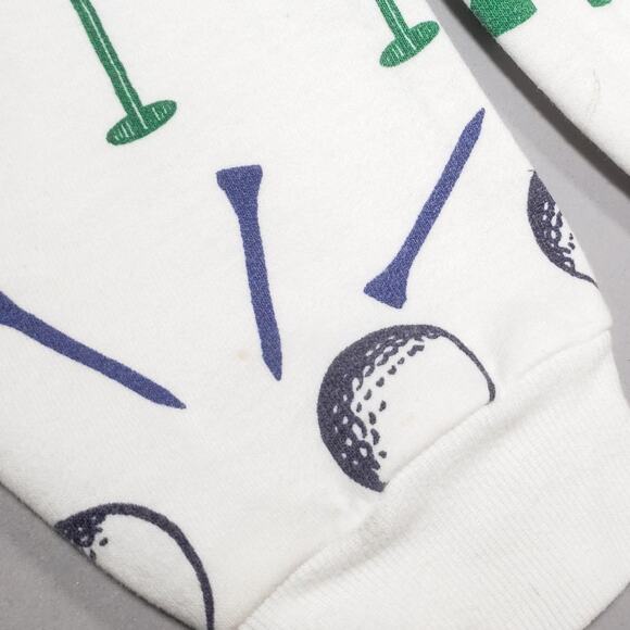 Michigan rag co 80s retro crewneck golf crewneck Mens Large - Picture 6 of 8